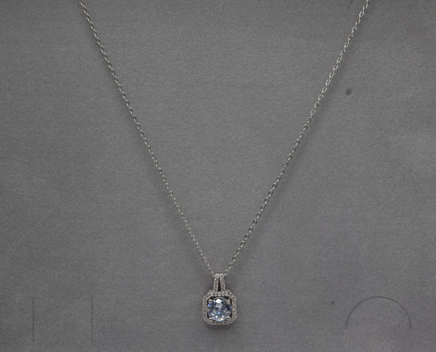 Collana Argento, Collana Punto Luce, Collana Con Strass Brillanti E Maxi Zircone : Punto Luce Ideale, Regalo Perfetto, Gioiello Senza Tempo.