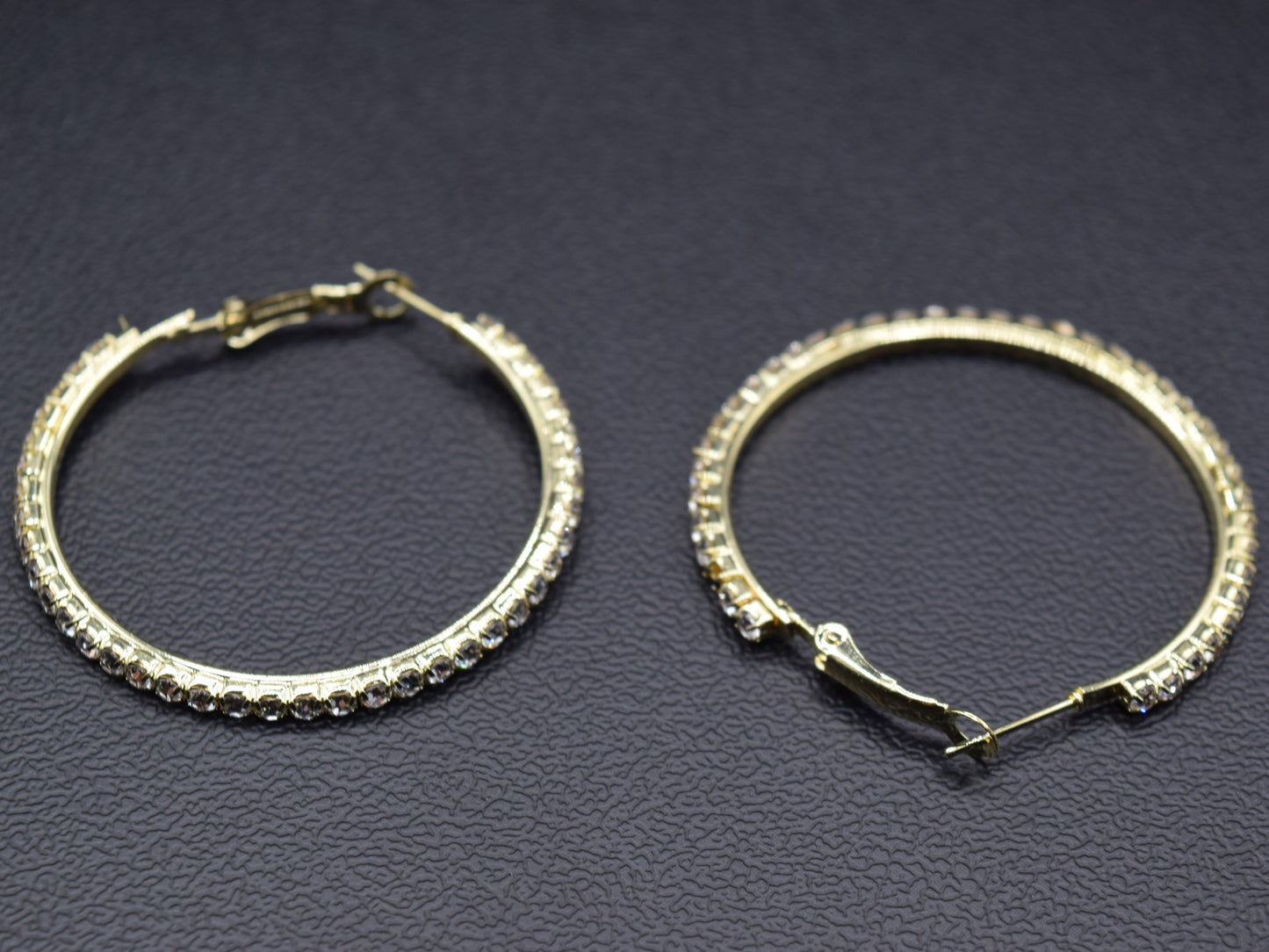 Orecchini Cerchio, Orecchini Oro, Orecchini Brillanti Ricoperti Di Strass, Regalo Indimenticabile, Gioiello Prezioso.