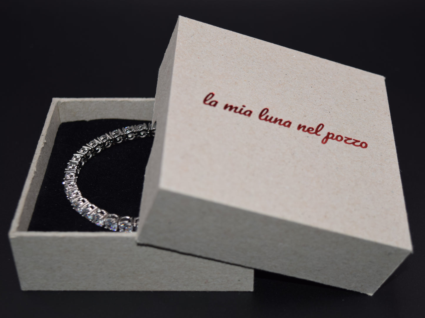 Bracciale Donna Tennis Argento con Preziosi Zirconi. Bracciali alla Moda. Regalo Indimenticabile (Tennis argento)