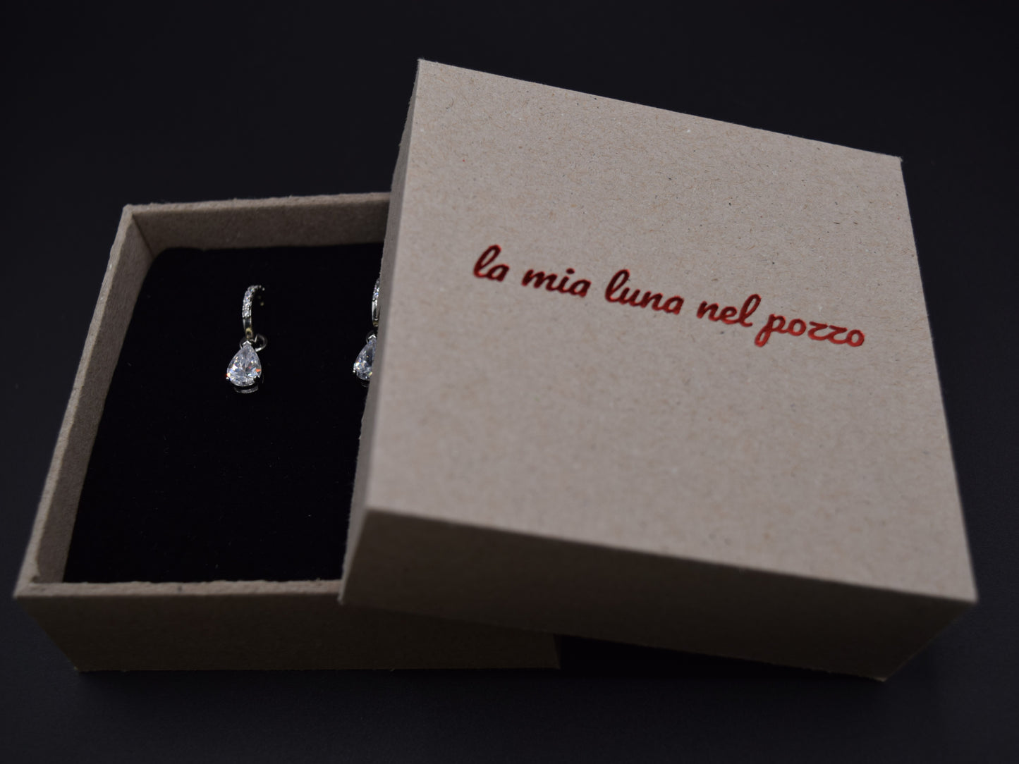 Orecchini Pendenti, Orecchini Argento Con Pavè Di Strass, Orecchini A Goccia Con Maxi Zirconi, Regalo Prezioso, Gioiello Che Incanta.