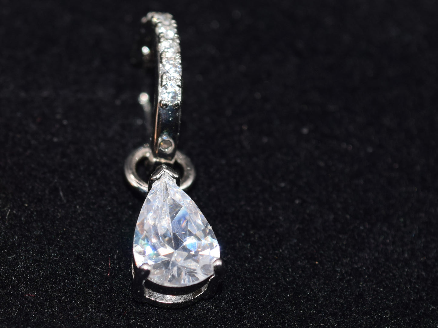 Orecchini Pendenti, Orecchini Argento Con Pavè Di Strass, Orecchini A Goccia Con Maxi Zirconi, Regalo Prezioso, Gioiello Che Incanta.