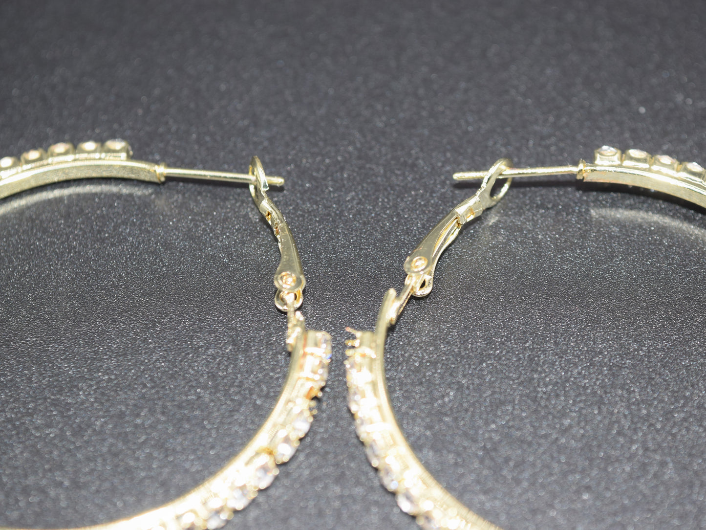 Orecchini Cerchio, Orecchini Oro, Orecchini Brillanti Ricoperti Di Strass, Regalo Indimenticabile, Gioiello Prezioso.