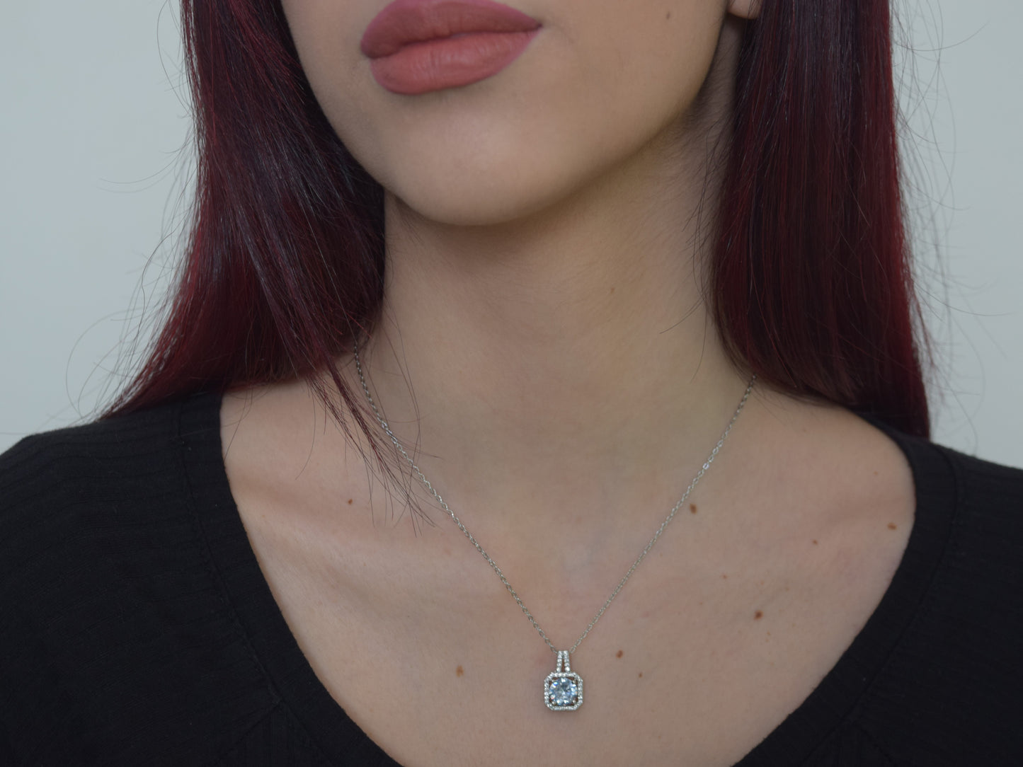 Collana Argento, Collana Punto Luce, Collana Con Strass Brillanti E Maxi Zircone : Punto Luce Ideale, Regalo Perfetto, Gioiello Senza Tempo.